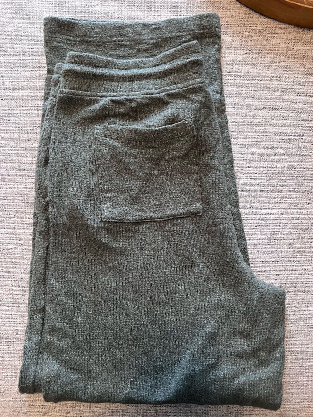 Lou & Grey Sagey Green Wide Leg Sweatpants